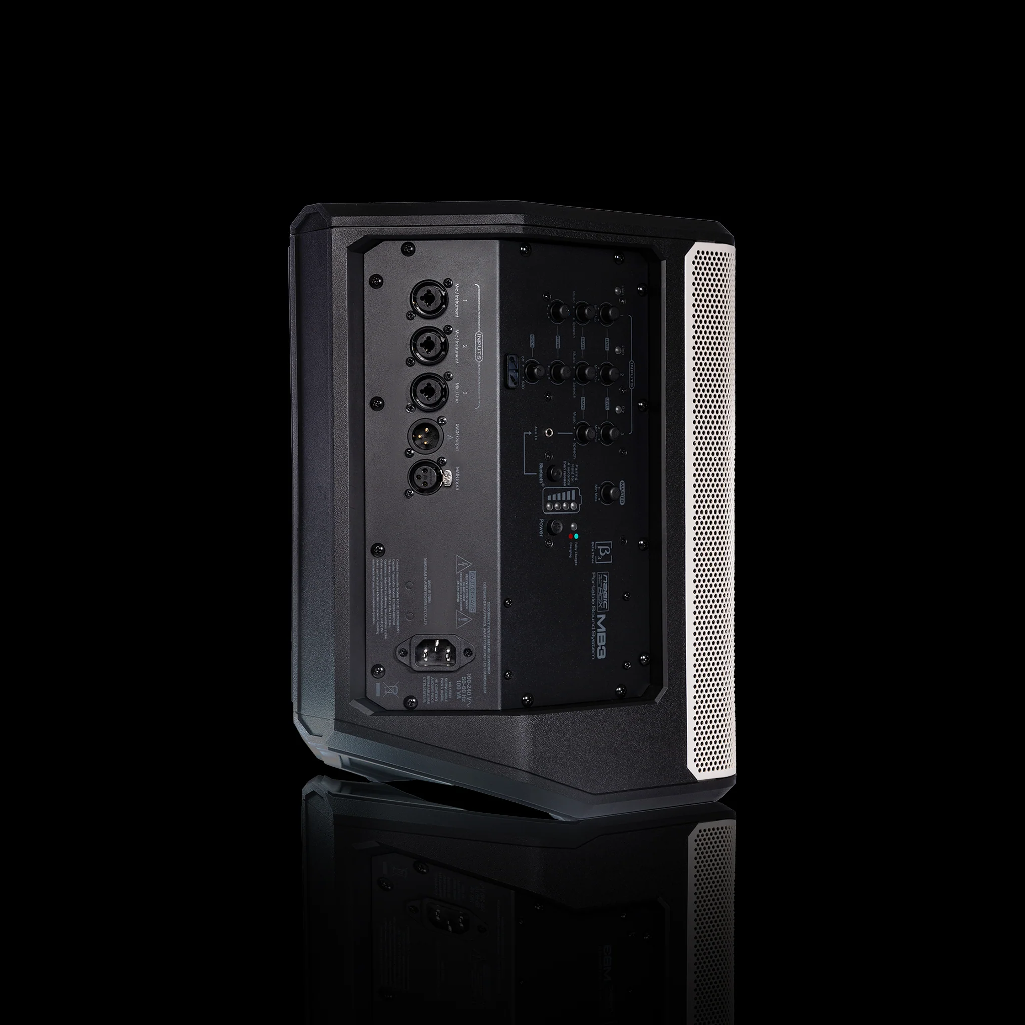 MB3 Magic Box | Трехполосная портативная аккумуляторная PA-система | Серебристо-серый — изображение 2