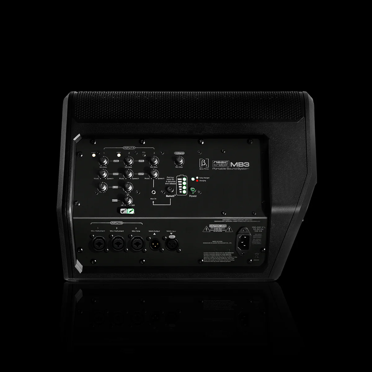 MB3 Magic Box | Трехполосная портативная аккумуляторная PA-система | Классический черный — изображение 5